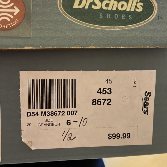 Dr.Scholls Navy Blue Suede shoes Size 6 - Picture 3 of 4